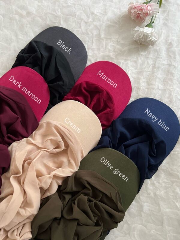 IMPORTED INSTANT 3 IN 1 HEAVY CHIFFON HIJAB WITH SPOTY CAP IMPORTED INSTANT 3 IN 1 HEAVY CHIFFON HIJAB WITH SPOTY CAP