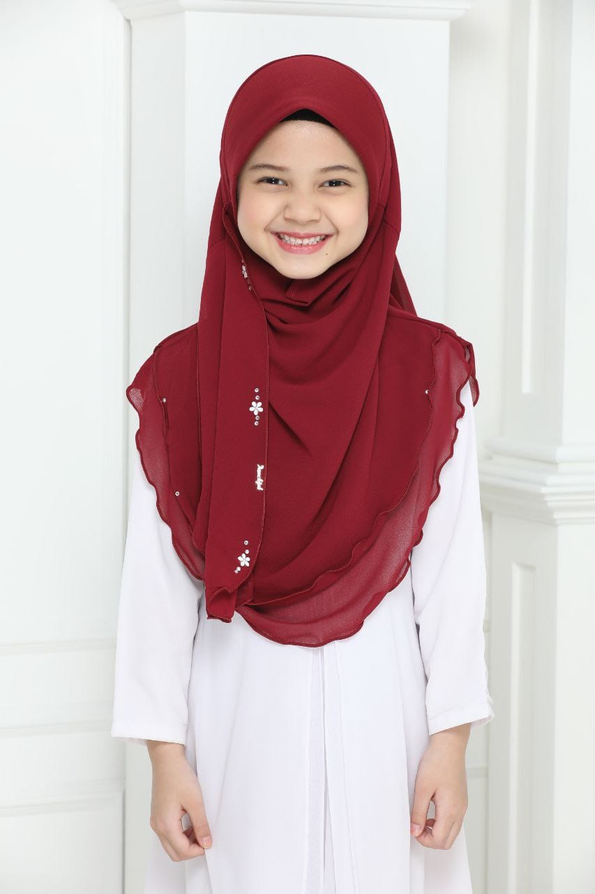 Malaysian Kids 2 layer Chiffon Instant Makhana Malaysian Kids 2 layer Chiffon Instant Makhana
