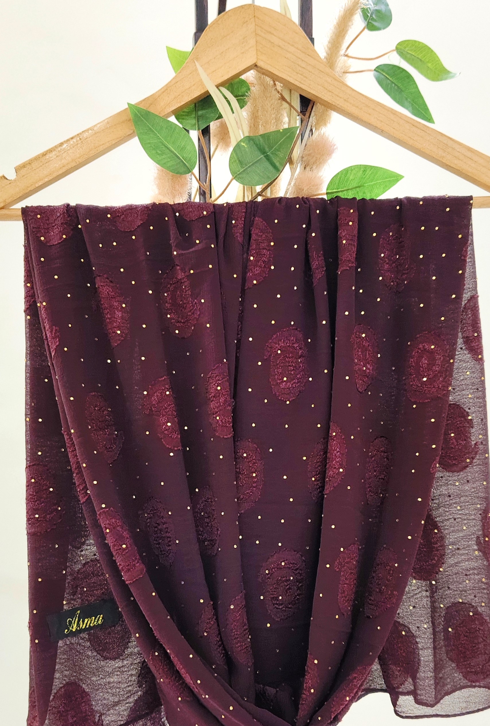 Premium Chiffon Butti With Stones Hijab Premium Chiffon Butti With Stones Hijab
