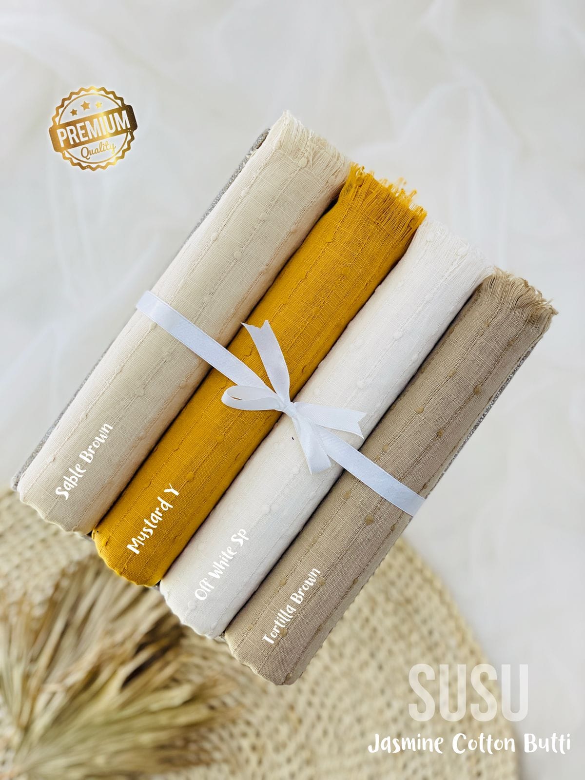 Premium Jasmine Cotton Butti Hijab Premium Jasmine Cotton Butti Hijab