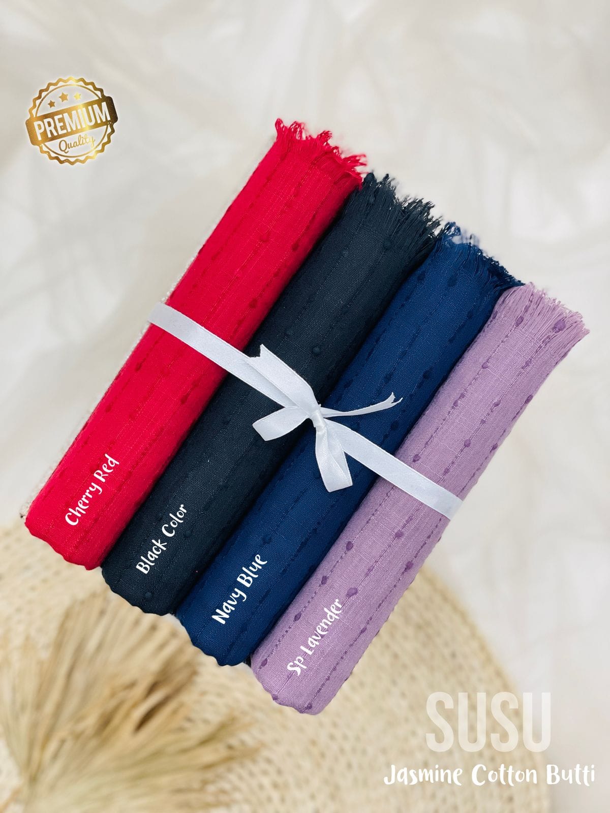 Premium Jasmine Cotton Butti Hijab Premium Jasmine Cotton Butti Hijab