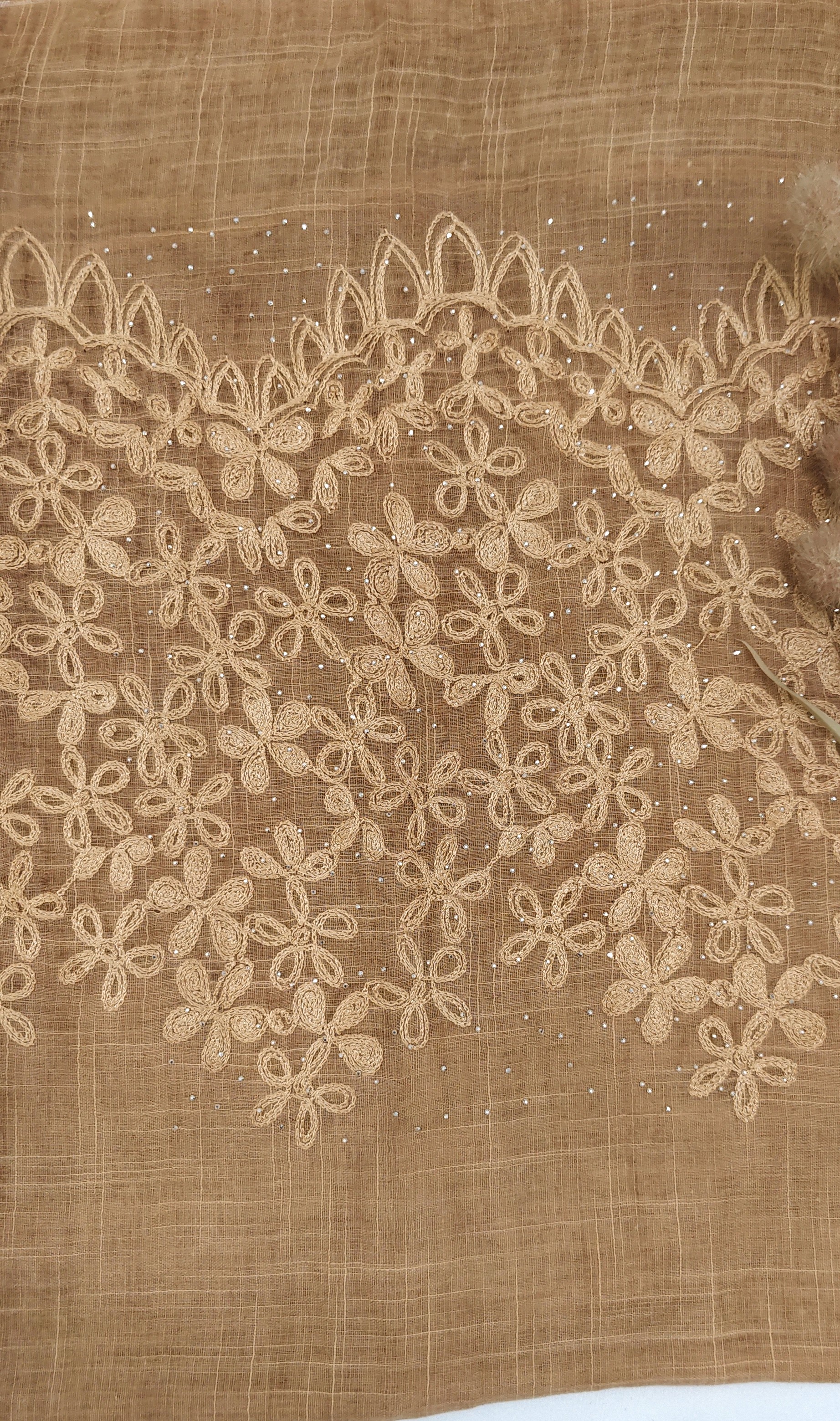 Premium Soft Cotton Embroidery with Crystal Stone Premium Soft Cotton Embroidery with Crystal Stone