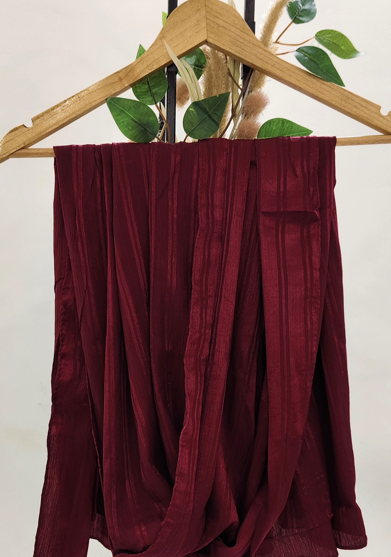 Premium Turkish Self Stripped Muna Satin Hijab Premium Turkish Self Stripped Muna Satin Hijab