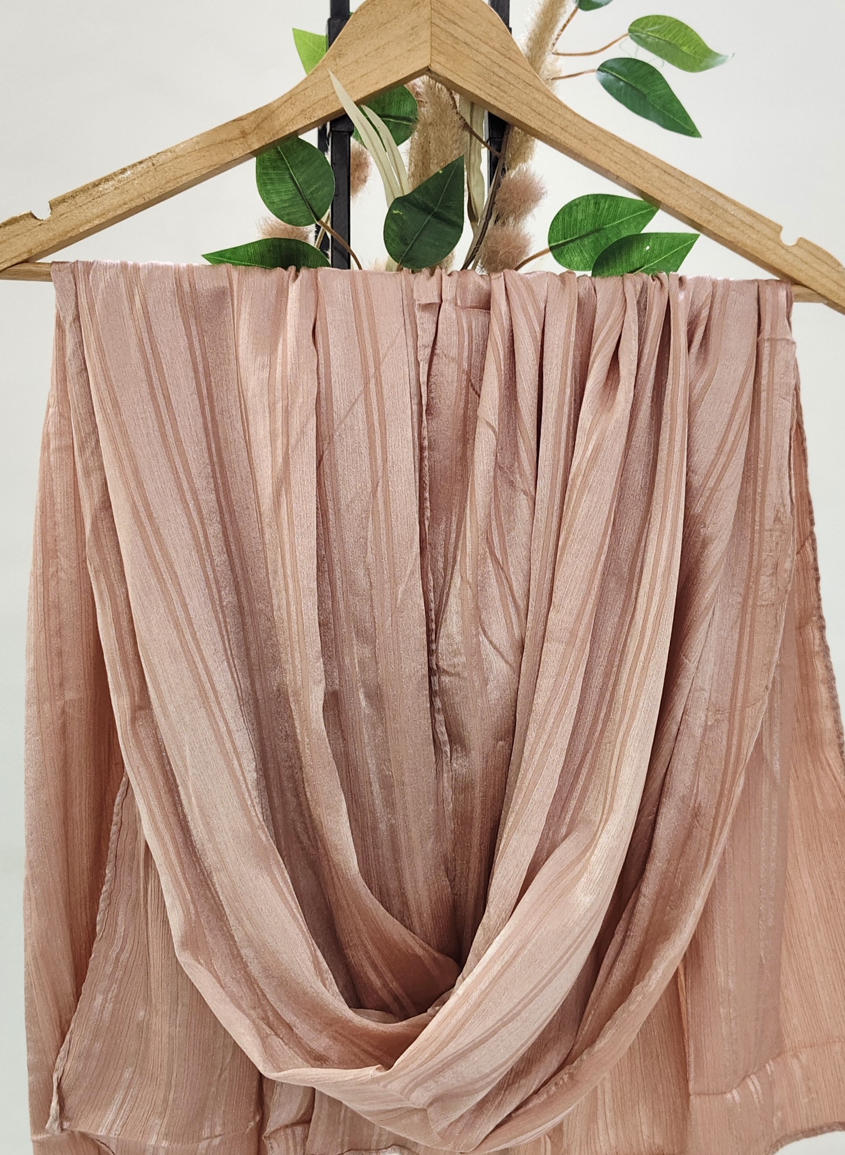 Premium Turkish Self Stripped Muna Satin Hijab Premium Turkish Self Stripped Muna Satin Hijab