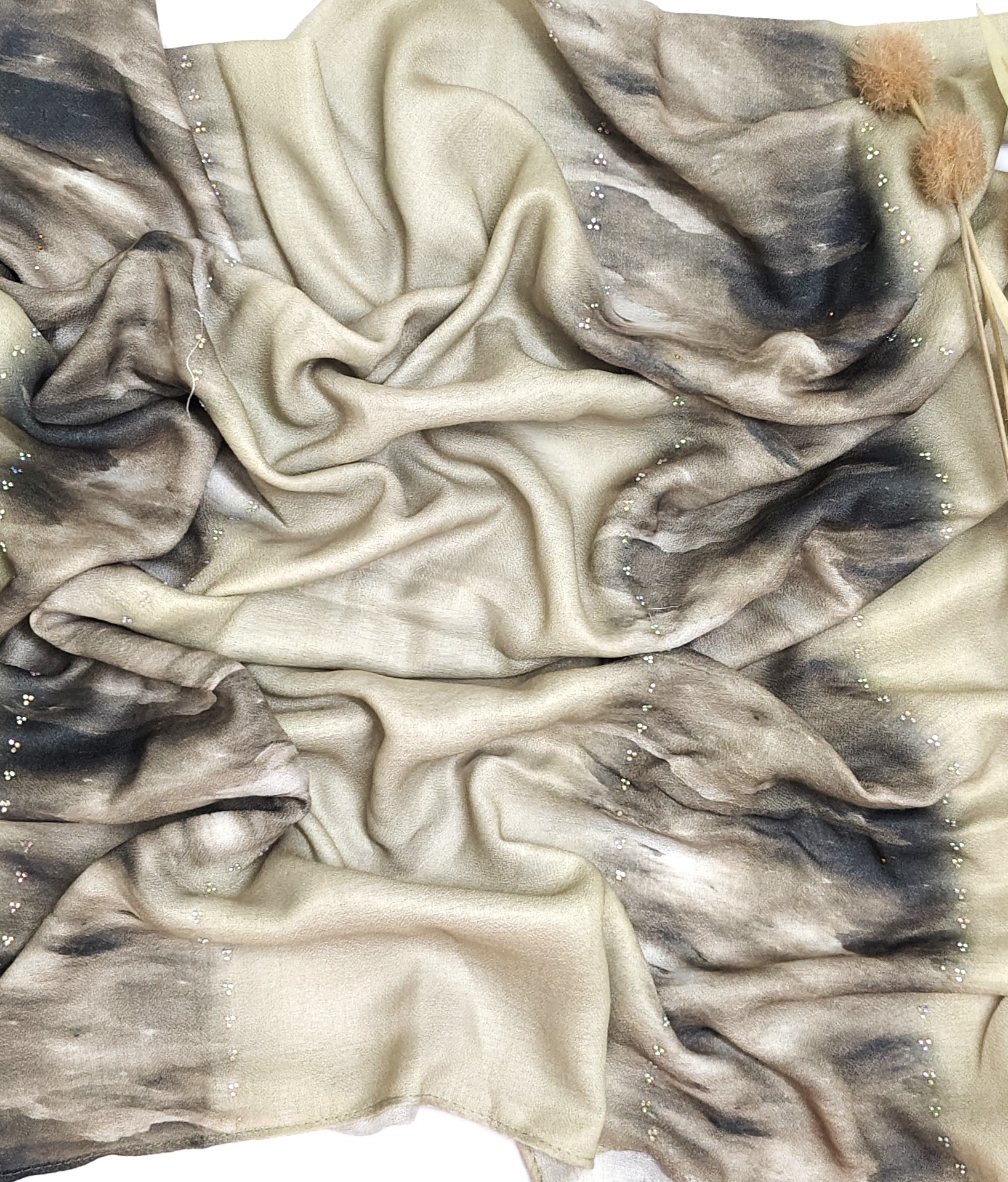 Viscose Summer Cool Cotton 3d Print Design and Crystal Stone Viscose Summer Cool Cotton 3d Print Design and Crystal Stone