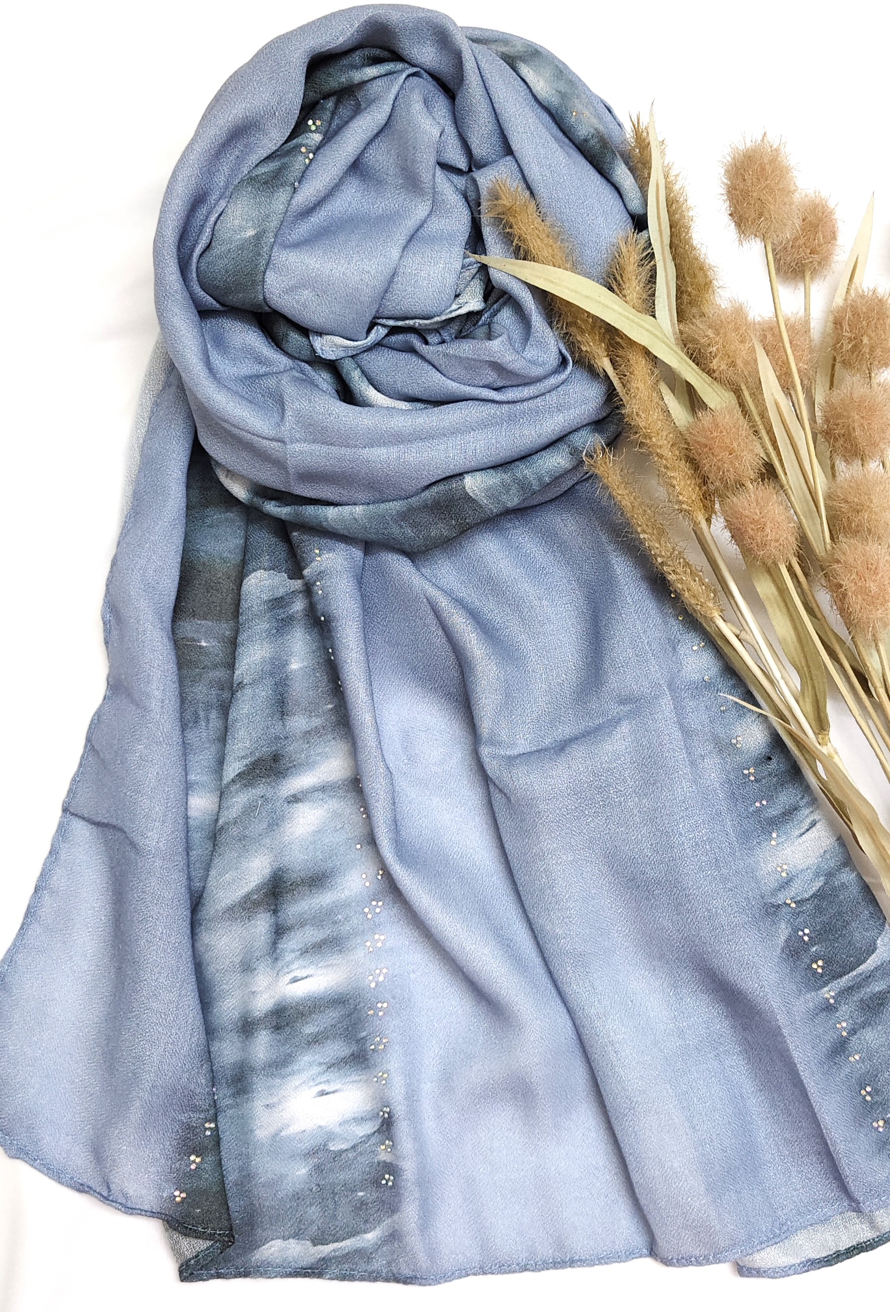 Viscose Summer Cool Cotton 3d Print Design and Crystal Stone Viscose Summer Cool Cotton 3d Print Design and Crystal Stone